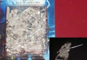 Ral Partha 02 725 Elf Warriors w/ Spear Fantasy Army Fighters 
