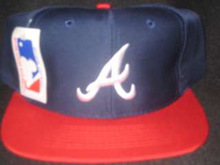 VTG Atlanta Braves TEI Nice! 90s Snapback Hat Cap Brian Mccan Greg 
