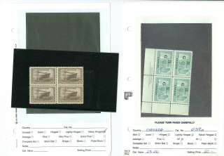 CANADA, Back of Book Stamps & others, MINT Blocks & others in dealer 