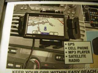 IN CAR HOLDER GPS CELL PHONE  PLAYER SATELLITE RADIO  