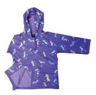 Girls Purple Pony Pals Raincoat Sizes 5, 6, 8, or 10  