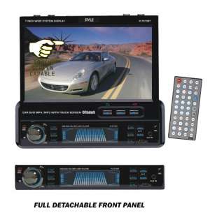 Pyle PLTS79BT Car 1 Din In Dash 7 Bluetooth Touch Screen DVD CD MP3 