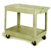 Continental 5805 Utility Cart 2 shelf Recessed Top 40 x 25  