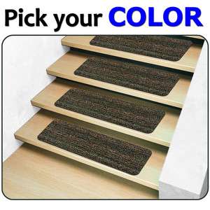 13 Indoor Outdoor Stair Treads   Non Slip Staircase Step Rug Carpet 