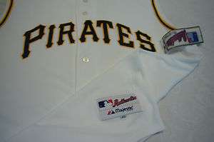   Majestic PITTSBURGH PIRATES Authentic GAME Jersey White SLEEVELESS
