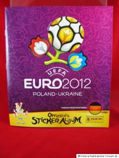 Panini Euro 2012 Album + 50 Tüten  250 Sticker + Leeralbum EM 12 