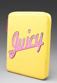 JUICY COUTURE Volume 10 Ipad Case in Fluoro Yellow  