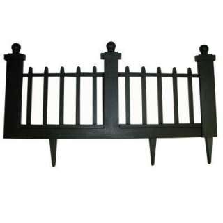   12 In. Resin Colonial Garden Fence (10 Pack) 2096HD at The Home Depot
