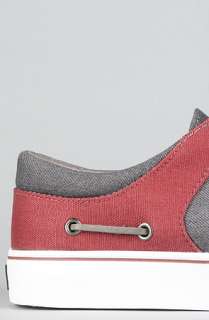 Creative Recreation The Luchese Sneaker in Grey Suit Oxblood 