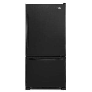 Amana 18.5 cu. ft. 30 in. Wide Bottom Freezer Refrigerator in Black 