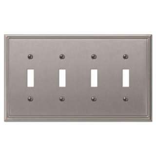   Gang Brushed Nickel Decorative Wall Plate 3104BN 
