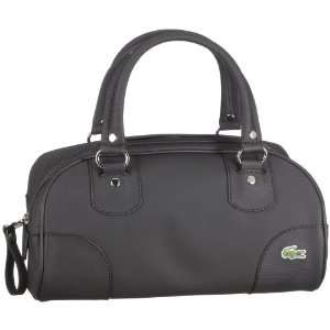 Lacoste Damen Handtasche Small Bowling Bag, Midnight Black, 30,5x17x15 