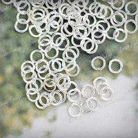   4x4mm Iron Round Silver DIY Open Jump Rings wholesale FREE SHIP JR0019