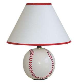 ORE International 12 in. Ceramic Baseball Table Lamp 604BB at The Home 