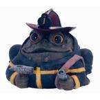    8.5 In. Toad Fireman Garden Statue  