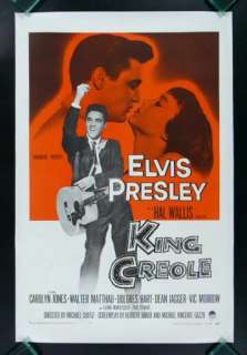 KING CREOLE * ELVIS PRESLEY 1SH ORIG MOVIE POSTER 1958  