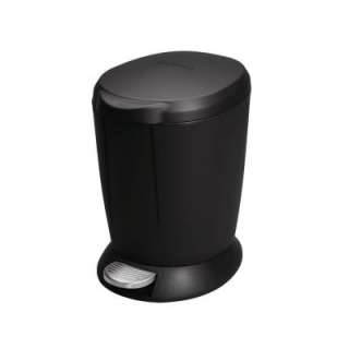 Simplehuman 1.6 Gallon Black Foot Operated Trash Can CW1319 at The 