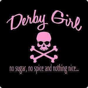 DERBY GIRL★Rockabilly Dirt Race DEMOLITION ROLLER SKULL NEW Womens 