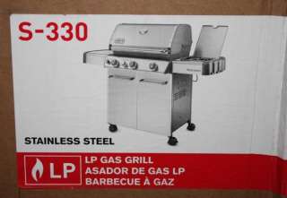 Weber Genesis S 330 Propane LP Gas Stainless Steel BBQ Grill 6570001 