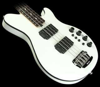 Ernie Ball Music Man Reflex HH 4 String Electric Bass Guitar White 