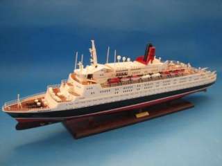 Queen Elizabeth 2 Model 40 Cruise Ocean Liner Wooden  