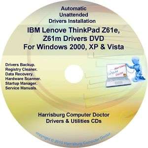 IBM Lenovo ThinkPad Z61 Drivers Recovery Disc CD/DVD  
