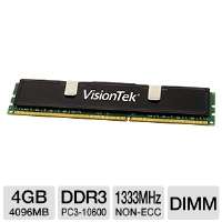 VisionTek 900385 Performance Desktop Memory Module   4GB, PC3 10600 