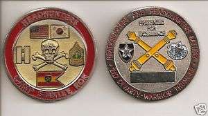 RARE US Army HHB 2nd Divarty 2nd Inf Div Challenge Coin  