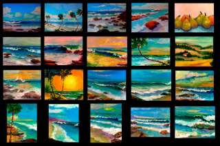 SHORE BREAK California Coast Seascape Art Oil Painting  