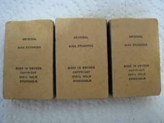 AINA STENBERG COSTUME Vintage Match Boxes Sweden  