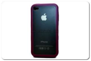 Purple Case Skin for Apple iPhone 4 + Screen Protector  