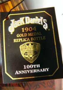 Jack Daniels 1904 Gold Medal Replica 1.75L 100th Anniv.  