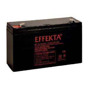 Effekta AGM Akku Batterie Typ BT 6 12 6V 12Ah: .de: Elektronik