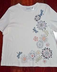   Alfred Dunner T Shirt Top Grand Canyon Collection Size Large New A10