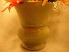 HAEGER POTTERY GREEN SPECKLED 5 1/2 TALL VASE FLORAL SUPPLIES 