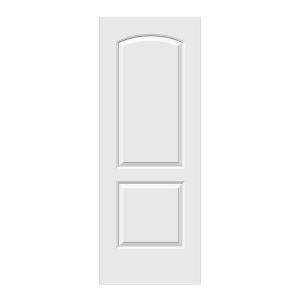   Composite Primed White 2 Panel Slab Door 137146.0 
