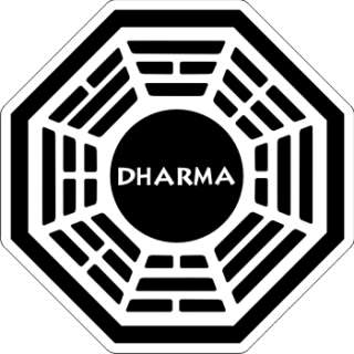 LOST Dharma   Main Logo   Sticker   3.5 x 3.5  