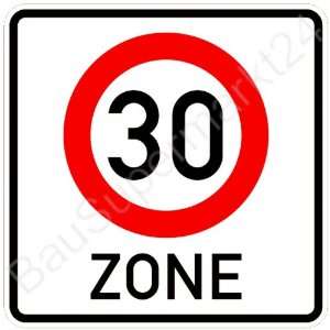 ORIGINAL Verkehrszeichen 30 Zone Verkehrsschild für den 30 