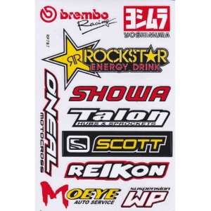 Sponsoren Aufkleber Racing Tuning Motocross MX Sticker Bogen 