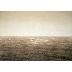 Kunstreproduktion Caspar David Friedrich Sea at Sunrise, 1828 40 x 