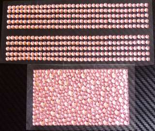  strassteine strassband, HANDY sticker crystal rosa schwarz  