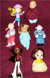 Miniature Assorted Dolls w/Clothes  