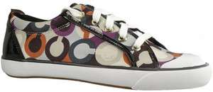 New Coach Barrett Graphic Women Shoes US 7 M Purple Multi  