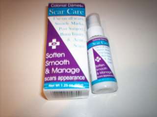Colonial Dames Scar Care soften smooth manage scars  