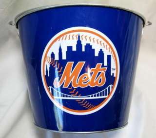 New York Mets 5 Qt. Steel Gift Ice Beer Bucket Pail  