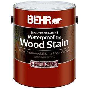 BEHR 1 Gallon Semi Transparent Tint Base Deck, Fence and Siding Wood 