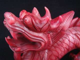 Gorgeous Solid Blood Jade Crafted Large Furious Walking 