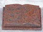 Buch Granit Multi Color Red 30 x 20 x 8 cm / Rot