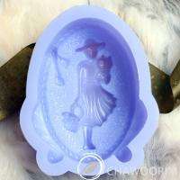 wholesale 3DSilicone Soap Molds mould   Lady with a cat  