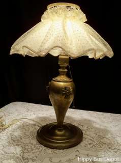 SAL;E $25 !!! Vintage 1940s Brass Desk Lamp Maltese Cross Design 